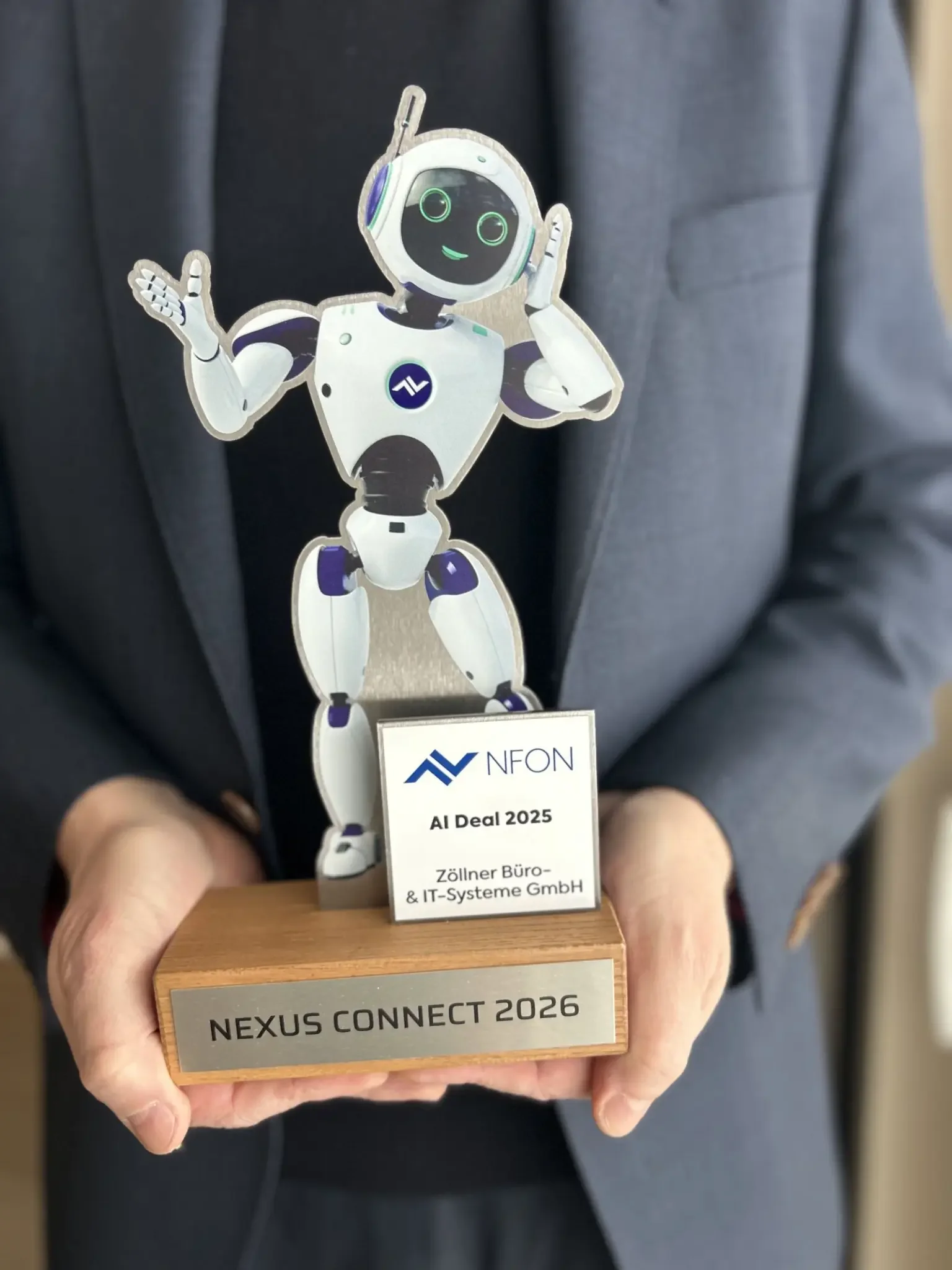 NEXUS CONNECT 2026 Pokal - AI Deal 2025 für Zöllner Büro- & IT-Systeme GmbH